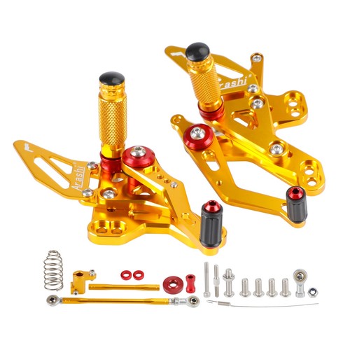 Cnc aluminum rearsets footpegs - aluminum,
