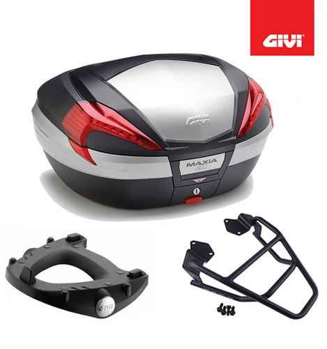 Givi black top case kit - black,