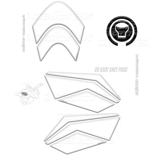 Honda cb650f tank pad knee - pad,