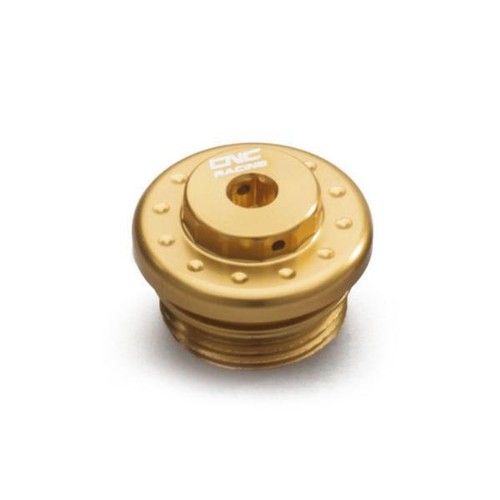 Cnc racing oil filler - cap, gold
